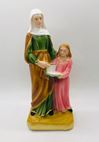 St. Ann with Mary 8" Plaster Statue from Italy