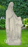 St. Anne with Mary 24" Statue, Granite Finish