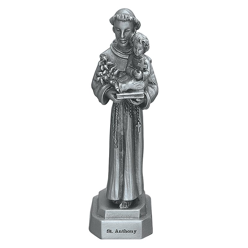 St. Anthony 3.5" Pewter Statue 