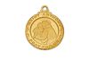 St. Anthony Gold over Sterling Medal on 18" Chain