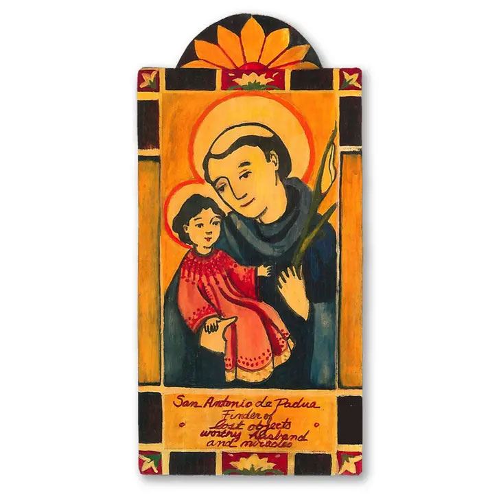 St. Anthony Patron for Lost Objects, Animals and Children Handmade Pocket Token
