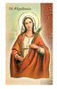 Saint Apollonia  2 Page Biography, Name Meaning, Patron Attributes, Prayer to Saint, Feast Day  Gold Stamped Italian Art