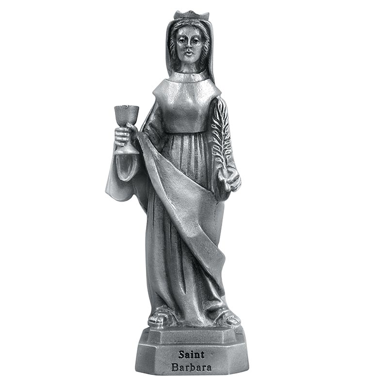 St. Barbara 3.5" Pewter Statue 