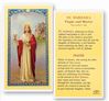 St. Barbara Laminated Prayer Card