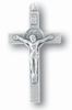 St. Benedict 1" Silver Crucifix, Pkg of 25