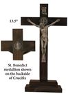 St. Benedict 13.5" Standing Crucifix