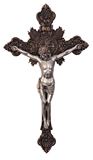 St. Benedict 19" Wall Crucifix, Two Tone 