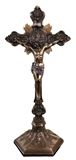 St. Benedict 24" Bronzed Colored Crucifix