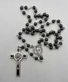 St. Benedict 6mm Hematite Rosary
