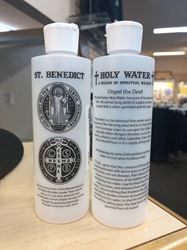 St. Benedict Holy Water Bottle,  8 oz.
