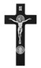 St. Benedict Medal 9" Black Wall Crucifix