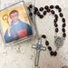 St. Benedict Rosary with Brown Wooden Beads