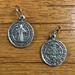 St. Benedict Small Round Oxidized Medal