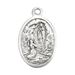 St. Bernadette Our Lady of Lourdes 1" Oxidized Medal - 111701