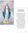 St. Bernard Paper Prayer Card, Pack of 100