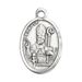 St. Blaise 1" Oxidized Medal - 14430