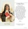 St. Bridget Paper Prayer Card, Pack of 100