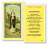 St. Brigid Laminated Prayer Card