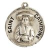 St. Catherine Laboure Sterling Silver on 18" Chain