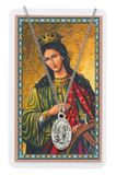 St. Catherine Of Alexandria Pewter Medal with Holy Card