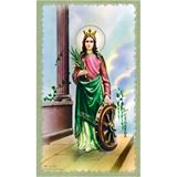 St. Catherine of Alexandria Paper Prayer Card, Pack of 100