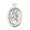 St. Catherine of Siena 1" Oxidized Medal