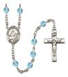 St. Catherine of Sweden Patron Saint Rosary, Square Crucifix