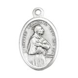 St. Charles Borromeo 1" Oxidized Medal - 25/Pack *SPECIAL ORDER - NO RETURN*