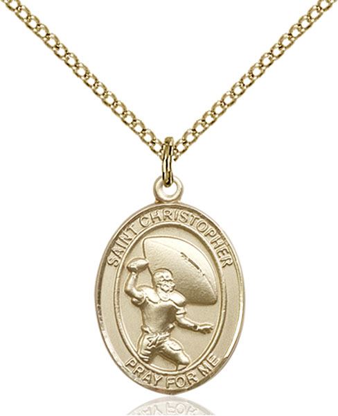 st christopher football medal