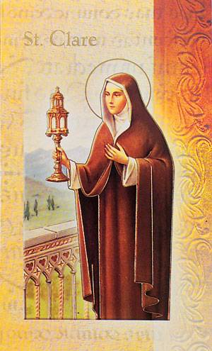 St. Clare Biography Card