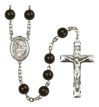 St. Clare of Assisi Patron Saint Rosary, Square Crucifix