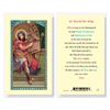 St. David the King Laminated Prayer Card