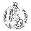 St. Dennis 1" Medal on 24" Stainless Chain Gift Boxed