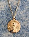 St. Dorothy Gold over Sterling Medal on 18" Chain 