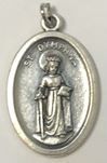 St. Dymphna 1" Oxidized Medal
