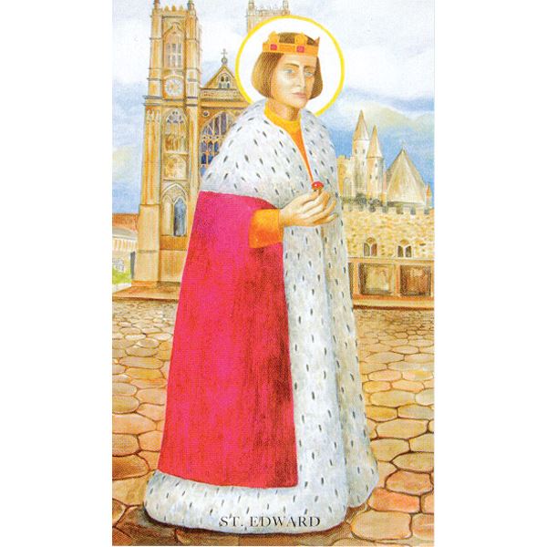 St. Edward Paper Prayer Card, Pack of 100 