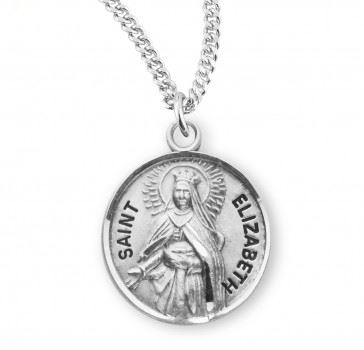 St. Elizabeth Sterling Silver Medal on 18" Chain