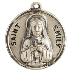 St. Emily Pendant on 18" Chain