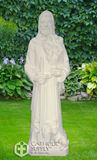 St. Fiacre 24" Statue, White