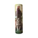 St. Francis 8" Flickering LED Flameless Prayer Candle with Timer