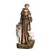 St. Francis 9.75" Statue with wolf and lamb