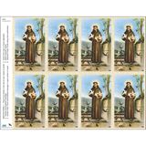 St. Francis Print Your Own Prayer Cards - 12 Sheet Pack