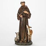St. Francis 18" Resin Statue