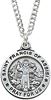 St. Francis Sterling Silver Medal on 20" Chain