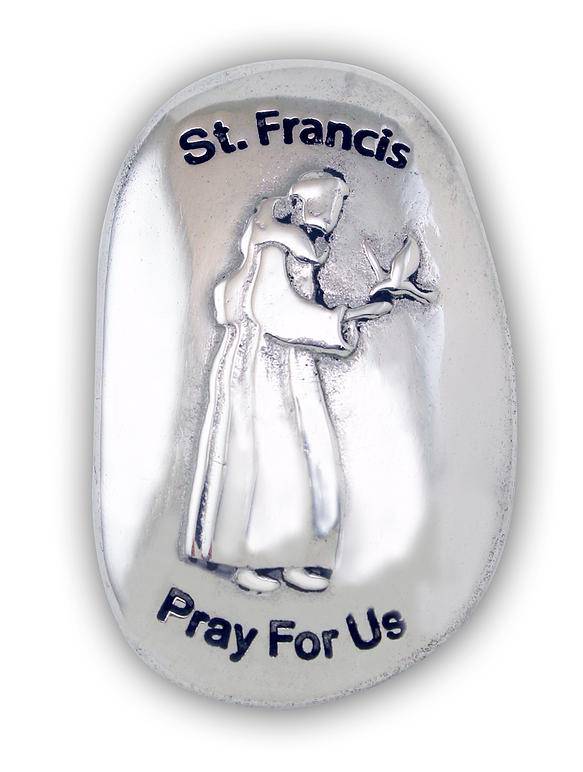 St. Francis Thumb Stone
