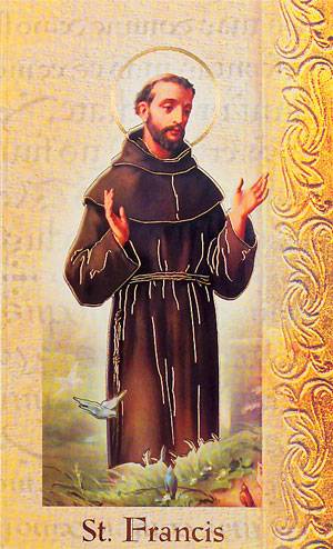 St. Francis of Assisi Biography Card