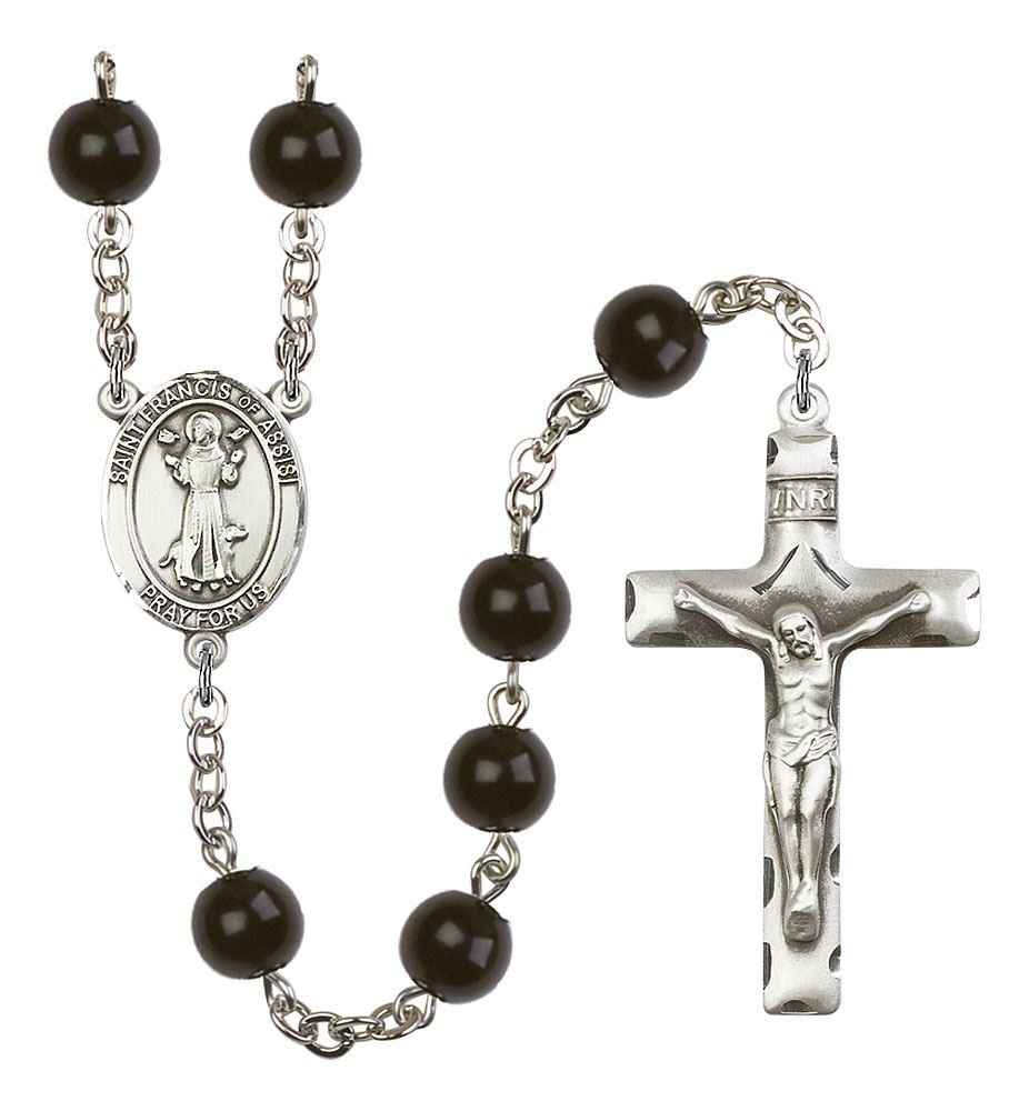 St. Francis of Assisi Patron Saint Rosary, Square Crucifix