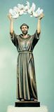 St. Francis of Assisi with Arch of Doves Statue