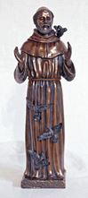 St. Francis with Birds 11" Statue in Cold Cast Bronze *WHILE SUPPLIES LAST*