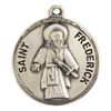 St. Frederick Sterling Silver Medal on 20" Chain